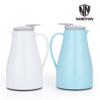 诺顿(NORTON) 6BYK2000-B 约克北欧保温壶 304真空不锈钢+PP塑料 720G 2000ml 白色/蓝