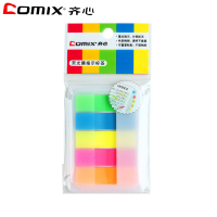 齐心(COMIX) D6017 荧彩系列标签易事贴 X5色(盒) 混色 24本/包 单包价格