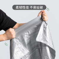 茶花(CHAHUA) 垃圾袋加厚超大号60*80cm环保黑色商用环卫垃圾桶袋