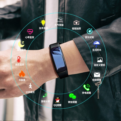 华为(HUAWEI) 智能手环男多功能运动手表心率血压监测电子表防水