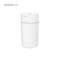 沃品(WOPOW) HM03P七彩杯加湿器 迷你便携氛围灯加湿器车内家用办公室大容量 白色