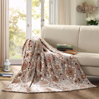 LOVO VBC1803-1 加州风情毯沙发盖毯超柔毛毯午睡空调毯加厚北欧风