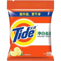 汰渍(Tide) 净白去渍洗衣粉 508g 强效去油渍洗衣粉 12袋/箱 单箱价格