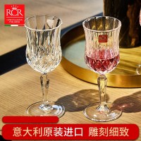 RCR意大利原装进口 RCR傲柏古典水晶玻璃高脚红酒杯