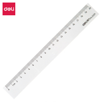 得力(dell) 6220 20cm办公通用直尺 测量绘图尺子办公用品
