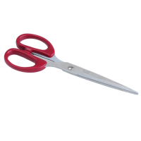 得力(deli) 6009 红色 180mm办公家用生活剪刀 1把 办公用品
