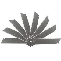 得力2011美工刀片大号加厚合金钢美工刀片10片/盒