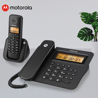 摩托罗拉(MOTOROLA) 电话机 数字无绳电话机无线座机子母机一拖一办公家用双免提大屏背光 C2601C jh