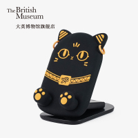 大英博物馆手机支架摆件盖亚·安德森猫懒人桌面折叠送女生日礼物礼品 萌猫折叠手机支架