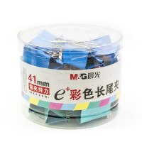 晨光(M&G) ABS92739 彩色 长尾夹带尾夹41mm 24枚/筒