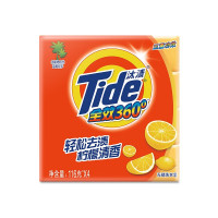 汰渍(Tide) 洗衣皂柠檬116g*4 全效360度三重功效柠檬清香深层洁净去污渍肥皂