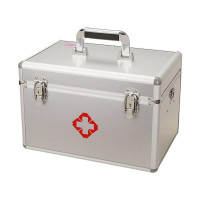爱备护ABH-S003B应急箱 含家庭套装急救包铝合金带锁出诊箱医药箱药品双层收纳箱