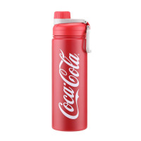 格沵 可口可乐夏季Tritan吸管水杯便携竹简塑料杯车载杯子 375ML可乐红 GE-CK23SS-S24