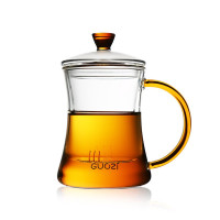 果兹(GUOZI) 雅韵个人办公杯GZ-S25 带茶隔玻璃杯400ml