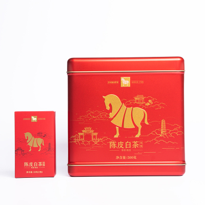 八马茶叶 I0582 多多益善·陈皮白茶(龙珠)500G 盒装