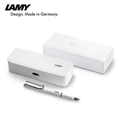 凌美(LAMY) Safari犭守猎系列限定墨水笔套装 白杆黑夹