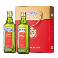 贝蒂斯 (BETIS) 贝蒂斯特级初榨橄榄油500ml*2瓶 套盒 单盒装