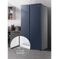 海尔(Haier) 526L对开门冰箱 双开门冰箱大容量家用冰箱风冷无霜双变频黑金净化 BCD-526WGHSSEDB9