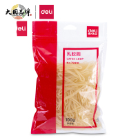 得力(deli) 79310 乳胶圈/橡皮筋/橡皮圈 100克