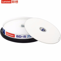联想(Lenovo) BD-R蓝光刻录盘空白光碟6速25G桶装10片刻录光盘(单位:盒)