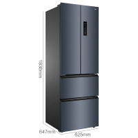 TCL 316升V7法式四门变频一级分区养鲜超薄冰箱 家用精细分储 智慧双变频节能风冷无霜法式多门 R316V7-D