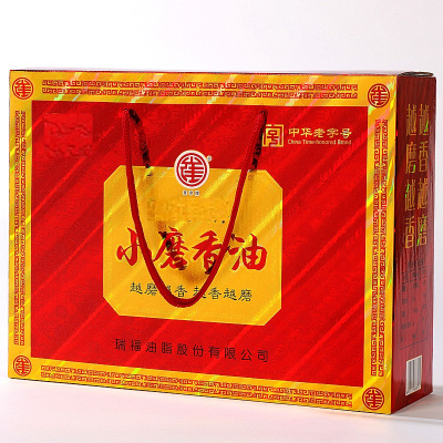 粮佰年 纯芝麻油 218mL*4瓶+2KG盒装金乡小米组合