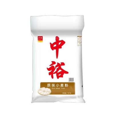 中裕(ZHONGYU)面粉原味小麦粉5kg 中筋家用包子馒头饺子通用