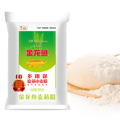 金龙鱼 多用途麦芯小麦粉10KG面粉中筋粉家用包子饺子馒头饼手擀面 金龙鱼多用途麦芯小麦粉10KG