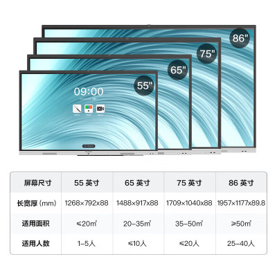 MAXHUB 会议大屏SC75CDP+I5+无线传屏器wt12a+支架ST33+智能翻页笔 sp20e