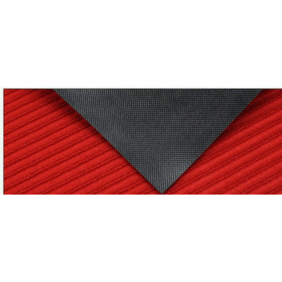 三利(SANLI)复合底双条纹地毯 防滑地垫 烟灰色 (加大版)