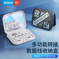 ROCK RCB0831 [60W快充]多功能充电线OTG转接头三合一数据线苹果安卓type-c转usb多接口转换传输收