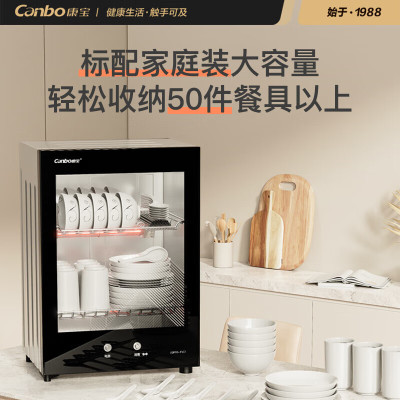 康宝(canbo) 消毒柜 家用小型消毒碗柜 高温立式迷你单门消毒机 XDR53-TVC1