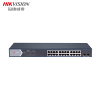 海康威视(HIKVISION) POE网络交换机千兆非网管型延长网线传输高功率DS-3E0526SP-E(B)