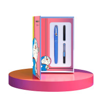 毕加索(Pimio) 钢笔X哆啦A梦特制联名限定墨水笔套装 叮当猫 练字笔931经典蓝
