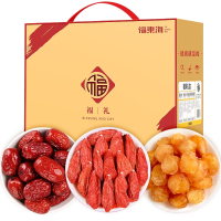 褔東海(FU DONG HAI) 枸杞红枣龙眼肉组合1400克 煲汤材料 精挑高州桂圆肉免洗红枸杞子 养生滋补品