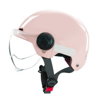 顺达(shunda) 电动车头盔摩托车头盔新3C1616粉色 高清短镜片