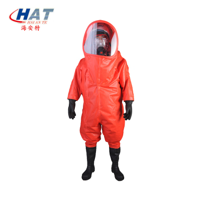 HAT/海安特 防化服RHF-I-H-A-44 全封闭氯丁胶重型 橙色(单位:套)