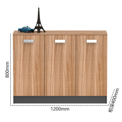 兰冉/LANRAN资料柜LR-WJG0805尺寸1.2m×400×800mm雅典胡桃层板2个