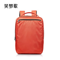笑梦歌 时尚轻便大容量双肩背包电脑包环保商务旅行男女出行出差双肩背包 靓丽橙 MG8016