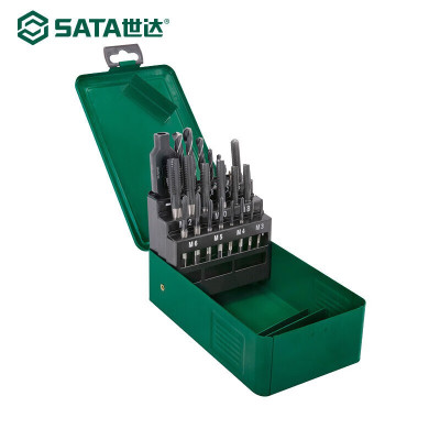 世达(SATA) 50454 22件高速钢粗牙丝锥麻花钻组套