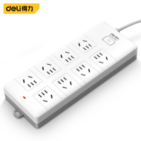 得力(deli) T820850 新国标安全插座插排插线板接线板排插拖线板[8位总控-5米]