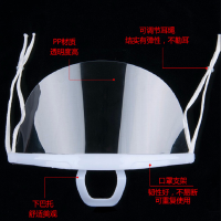 钢盾透明口罩 防飞沫微笑厨房厨师酒店餐饮餐厅食堂口罩 20只/盒12363