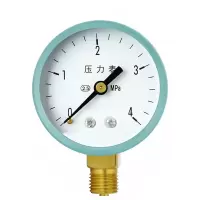 边碧 轴向无边压力表Y100Zx1.6(彩盘 扣14*1.5)