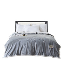 芳恩 FN-T9015-1 纯享牛奶绒毯 灰色 150×200cm 840g