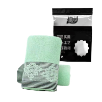 植巾(PLANTJIN) MJ130 74*34cm 棉 毛巾 (计价单位:条) 浅绿色