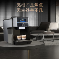 德玛仕(DEMASHI) 家用商用全自动咖啡机意式研磨一体机咖啡师模式智能联网TI955809CN