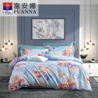 富安娜(FUANNA)纯棉四件套-若芷汀兰 203*229cm