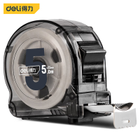 得力(deli) DL270525T 钢卷尺透明壳 5mx25mm