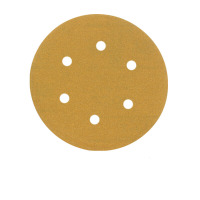 3M 5寸 直径120mm 6孔320目 背绒吸尘干磨砂碟 100张/盒