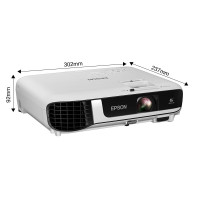 爱普生(EPSON) CB-W52 投影仪 投影机办公 培训(高清宽屏WXGA 4000流明 手机同屏 支持侧投)